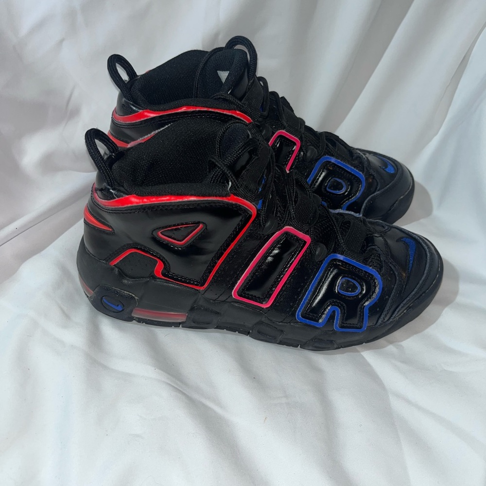 Nike Air More Uptempo GS Black / Racer Blue